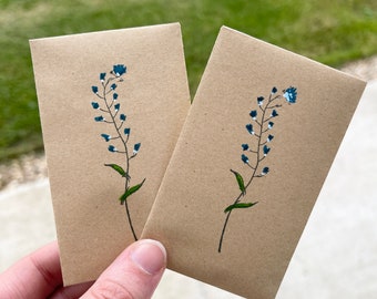 Wildflower Seeds - Forget Me Not Pattern - Wildflower Seed Packets - Seed Envelopes - Wedding Favours - Party Favours - Eco Gifts