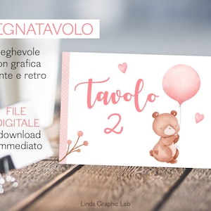Placa e quadro de mesa de batismo de urso de bebê, placa de mesa de batismo, placa de mesa de batismo de bebê, batismo temático de ursinho de pelúcia, mesas de batismo