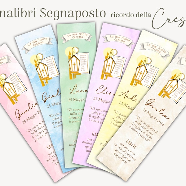 Segnaposto Cresima E Comunione - 15 Pezzi Personalizzabili, Cartoncino 200gr, Per Eventi - Foto 12