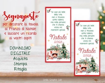 Christmas PLACEHOLDER personalized placeholder Christmas placeholder digital file foldable placeholder Christmas lunch Christmas gift ideas