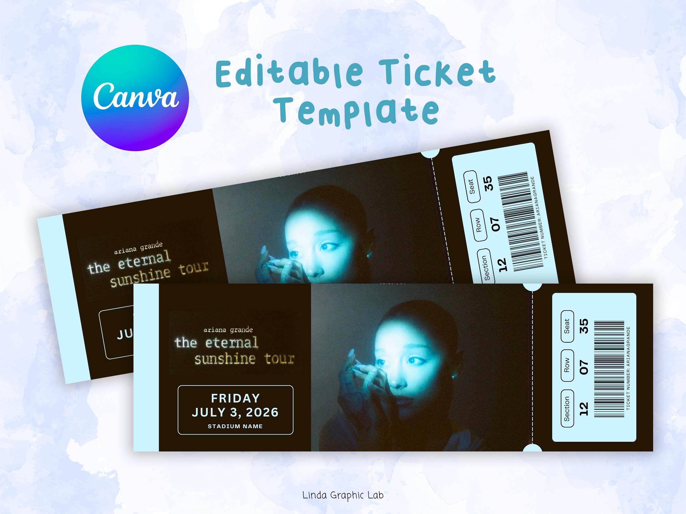 Ariana grande ticket - Etsy 日本