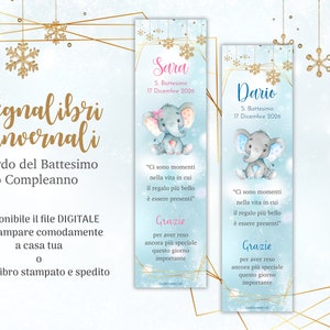 Segnalibri Segnaposto Battesimo, ricordo per battesimo compleanno comunione, bomboniera tag battesimo, segnaposto omaggio per ospiti