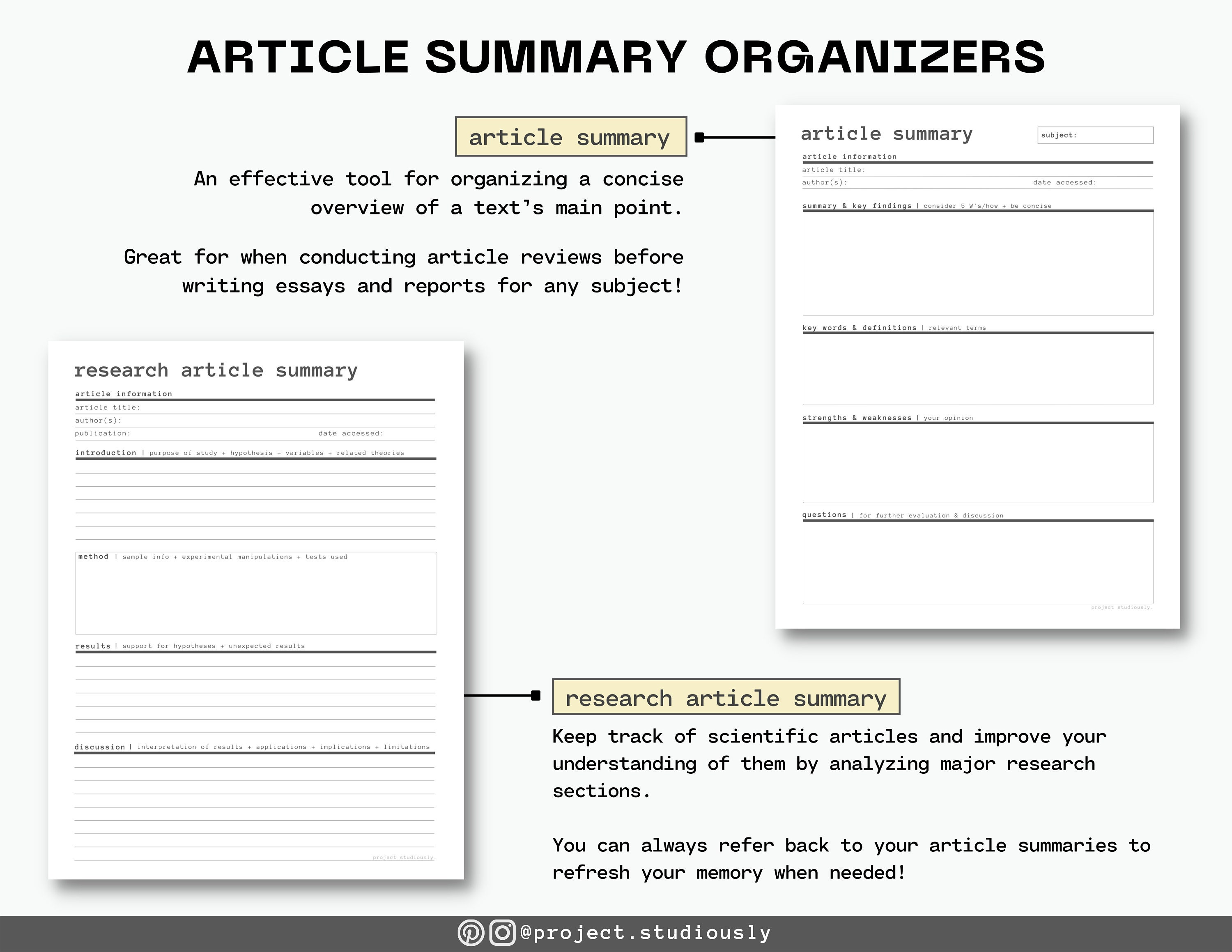 Student Planner Pack Academic Printable Pdfs Minimalist - Etsy