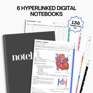 6 Cadernos Digitais Interativos Exclusivos para Estudantes: Ferramentas de Estudo para a Faculdade (Goodnotes, Notability)
