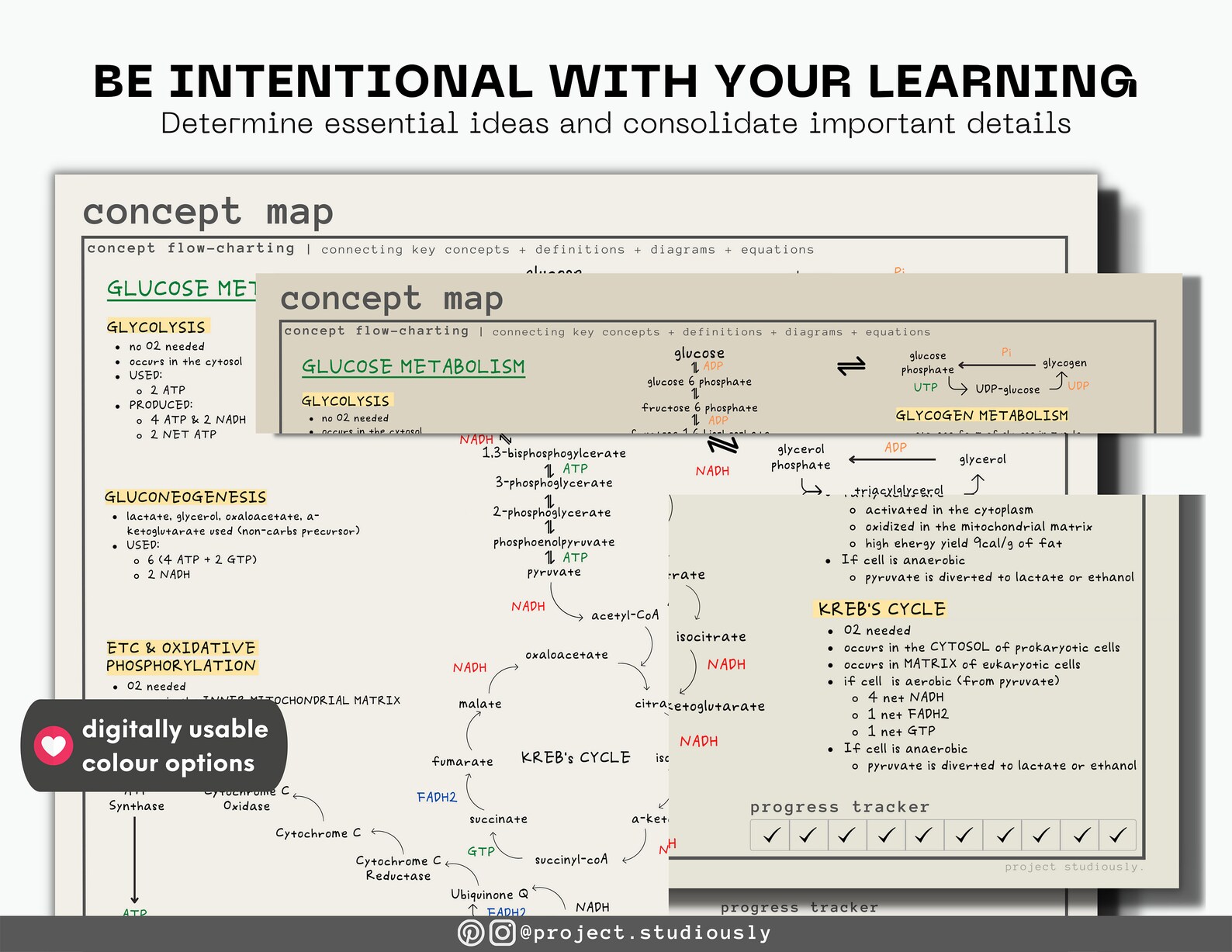 Simple Concept Map | Big Picture Tool | Printable PDF | Minimal Digital ...