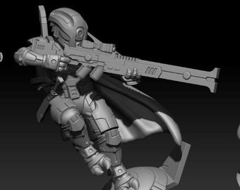 Commander for the Greater Good (28mm sci-fi resin model) - Invasive Wargaming