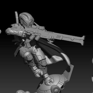 Commander for the Greater Good (28mm sci-fi resin model) - Invasive Wargaming