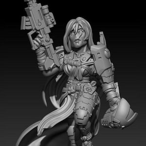 Commander for the Greater Good II (28mm sci-fi resin model) - Invasive Wargaming