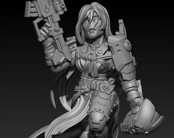 Commander for the Greater Good II (28mm sci-fi resin model) - Invasive Wargaming