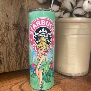Tinkerbell 20oz Stainless Steel Tumbler. Phil the Cup Up