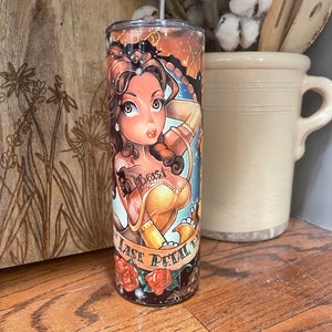 Belle Beauty and The Beast Tattooed Princess 20oz Tumbler. Phil the Cup Up.