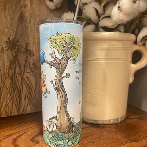 Classic Winnie the Pooh 20oz Stainless Steel Tumbler. Phil the Cup Up