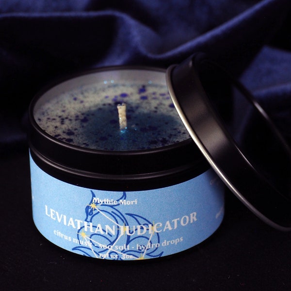 Neuvillette Leviathan Judicator - Genshin Impact Inspired Handmade Soy Candle