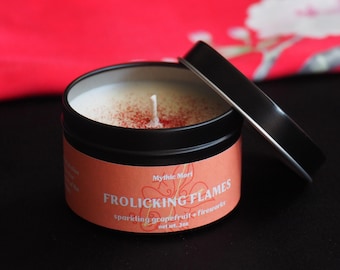 Yoimiya Frolicking Flames - Genshin Impact Inspired Handmade Soy Candle