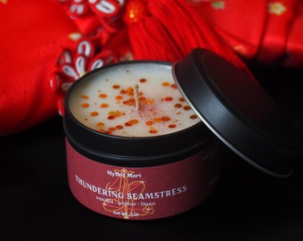 Chiori The Thundering Seamstress - Genshin Impact Inspired Handmade Soy Candle