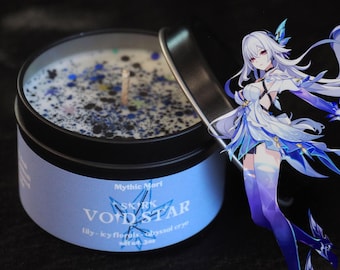 Skirk Void Star - Genshin Impact Inspired Handmade Soy Candle