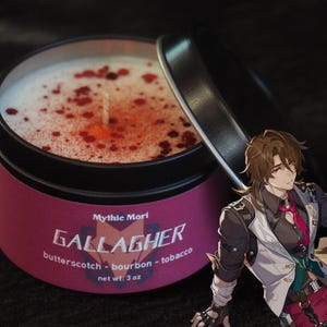 Gallagher - Honkai Star Rail Inspired Handmade Soy Candle