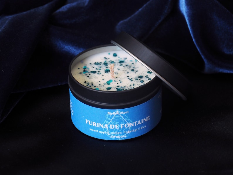 Furina genshin impact handmade soy candle