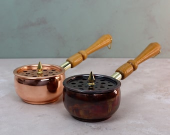 Customizable Copper Incense Holder, Handmade Copper Gift, İncense burner, Meditation incense, Copper 7. anniversary gift