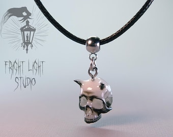 Gothic Demon Skull Necklace