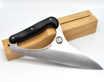 LB Cutlery's Chef Knife - 8.5 inch blade with a uniquely powerful grip