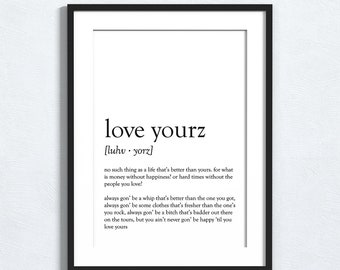 Love Yourz - J. Cole - printable quote