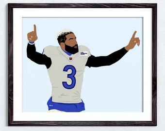 Odell Beckham Jr. - Minimalistic Poster