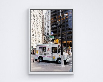 Printed poster - NYC - Ice Cream truck