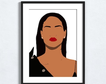 Rihanna - Minimalista Póster