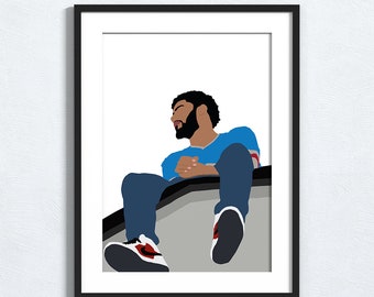 J. Cole - Póster minimalista