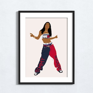 Aaliyah - Minimalistic Poster