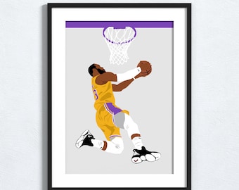 lebron james drawing lakers