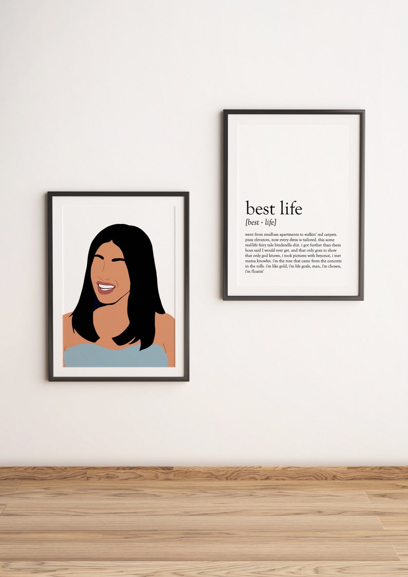 Cardi B Minimalistic Poster - Etsy