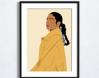 Kehlani - Minimalista Póster