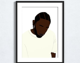 Kendrick Lamar - Minimalista Póster