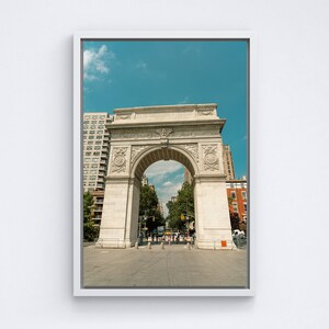 Printed poster - NYC - Washington Square Arch