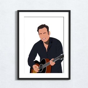 Bruce Springsteen - Minimalistic Poster