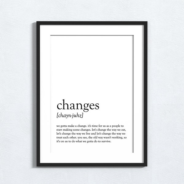 Changes - Tupac - printable quote