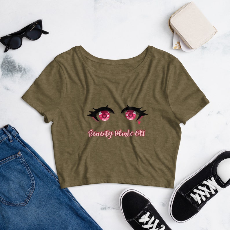 Beauty Mode On Womens Crop Tee image 2