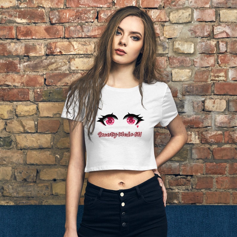 Beauty Mode On Womens Crop Tee image 4