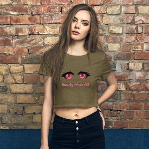 Beauty Mode On Womens Crop Tee image 3