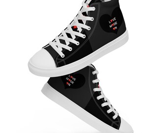 Women’s high top canvas shoes