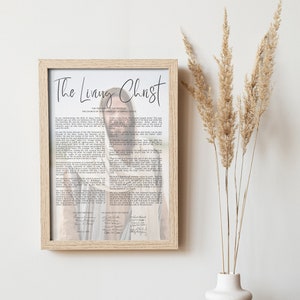 LDS Prints The Living Christ INSTANT DOWNLOAD Multiple Sizes