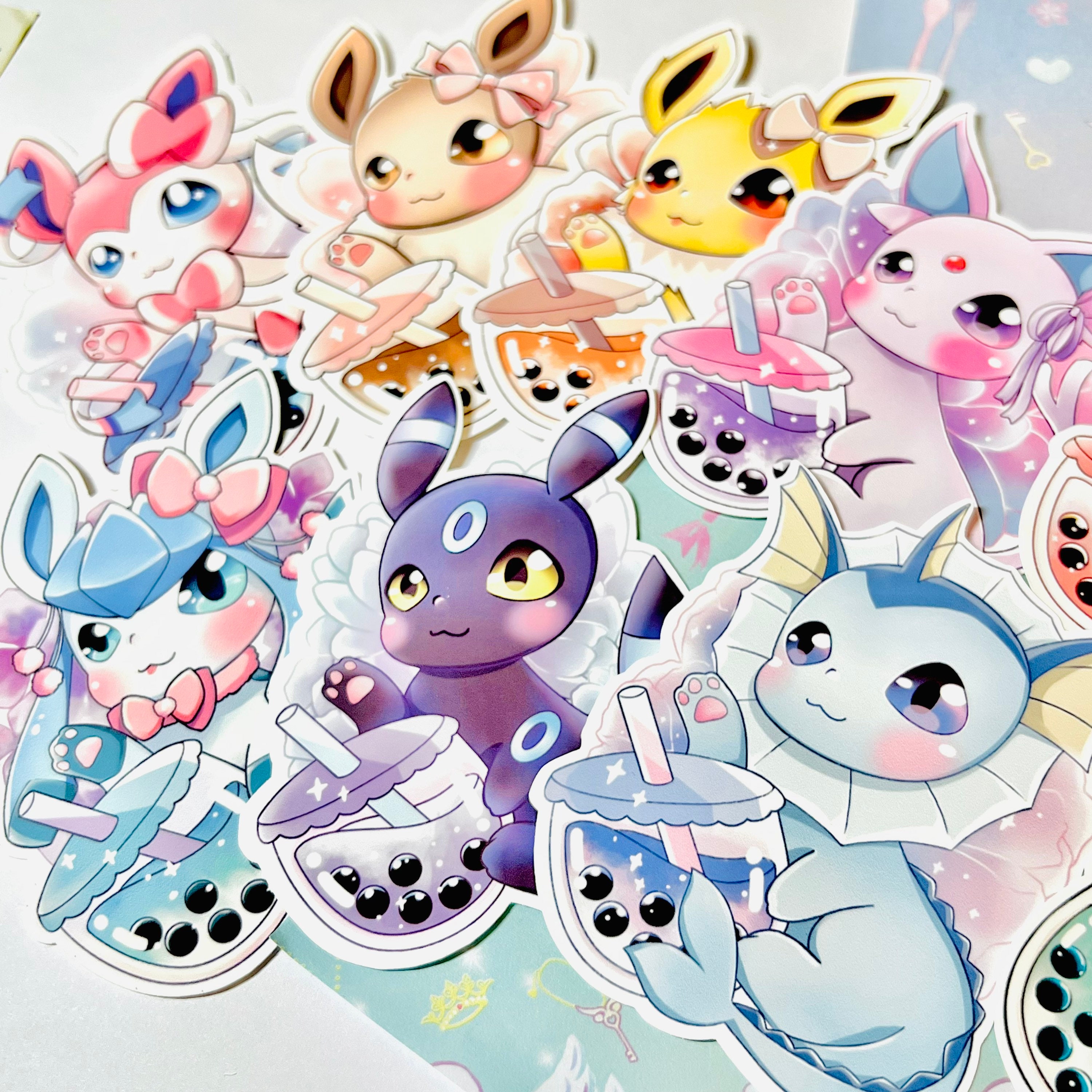 eeveelution drinks stickers☆NEOGEOPET