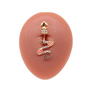 SNAKE BELLY RING| Navel Piercing | Belly Jewelry | Belly Ring| Snake Belly Ring| Body piercing