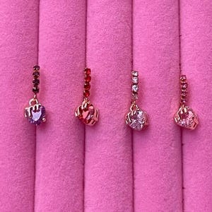 HEART NOSE RING | Dangle Nose Ring | Nose Piercing | Nose Jewelry | Nose Ring| Heart Nose Ring| Gold Nose Ring