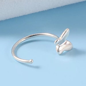 STERLING SILVER BUTTERFLY Nose Ring | Nose Hoop | Dangle Nose Ring | Nose Piercing | Nose Jewelry | Sterling Silver Nose Ring