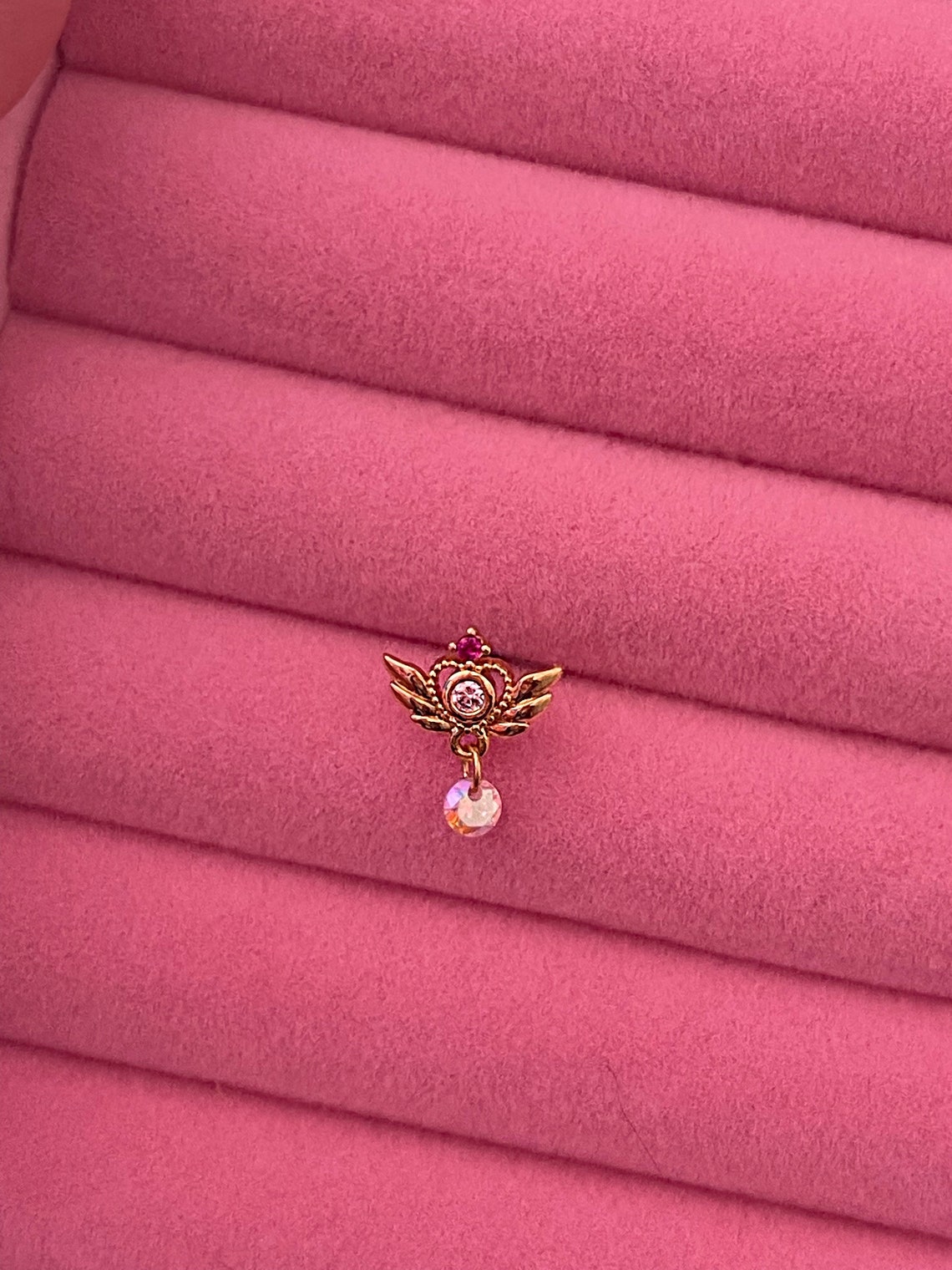 ANGEL NOSE STUD L Bend Nose Stud Nose Piercing Nose Etsy