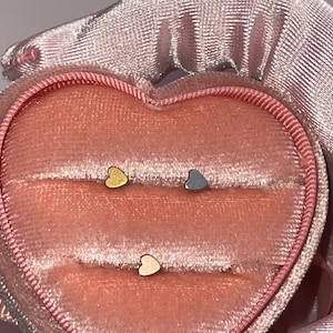 PERNO PER IL NASO A CUORE / PERNO PER IL NASO A L / Piercing al naso / Gioielli per il naso / Perno per il naso / Perno a cuore / Perno a L a cuore / Anello per il naso