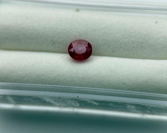 Untreated Red ruby mined from earth